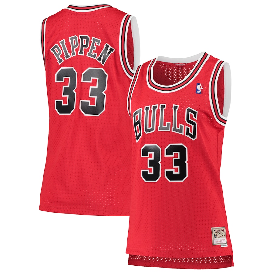 Women's Chicago Bulls Scottie Pippen Mitchell & Ness Red 1997/98 Hardwood Classics Swingman Jersey - Jersey