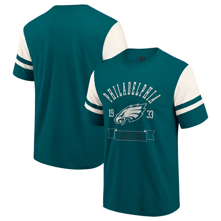 Men's Philadelphia Eagles  Darius Rucker Collection by Fanatics Midnight Green Football T-Shirt - Jersey