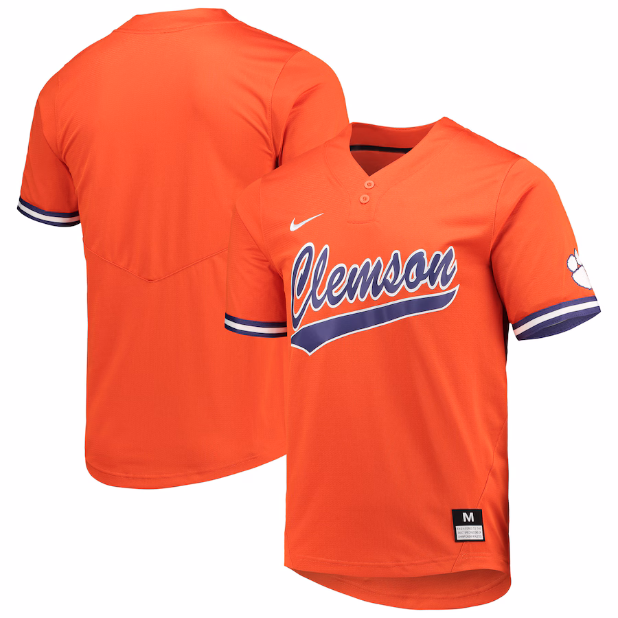 Unisex Nike Orange Clemson Tigers Two-Button Replica Softball Jersey - Jersey