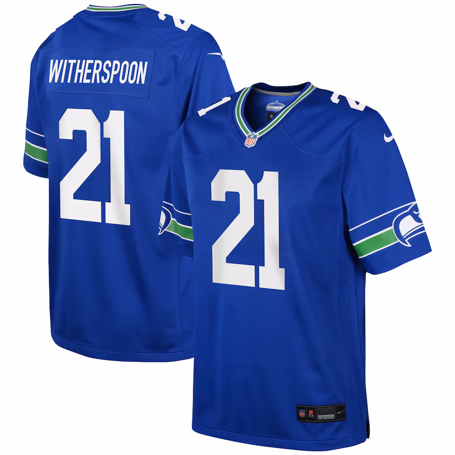 Youth Seattle Seahawks Devon Witherspoon Nike Royal Game Jersey - Jersey