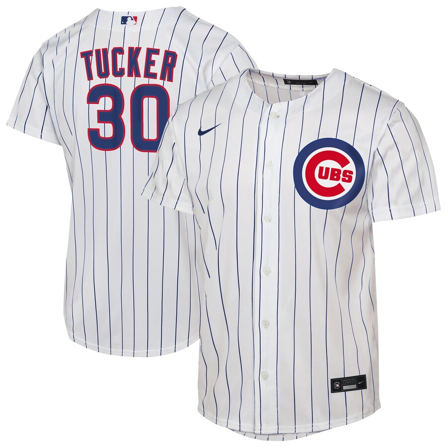 Youth Chicago Cubs Kyle Tucker Nike White Home Replica Jersey - Jersey