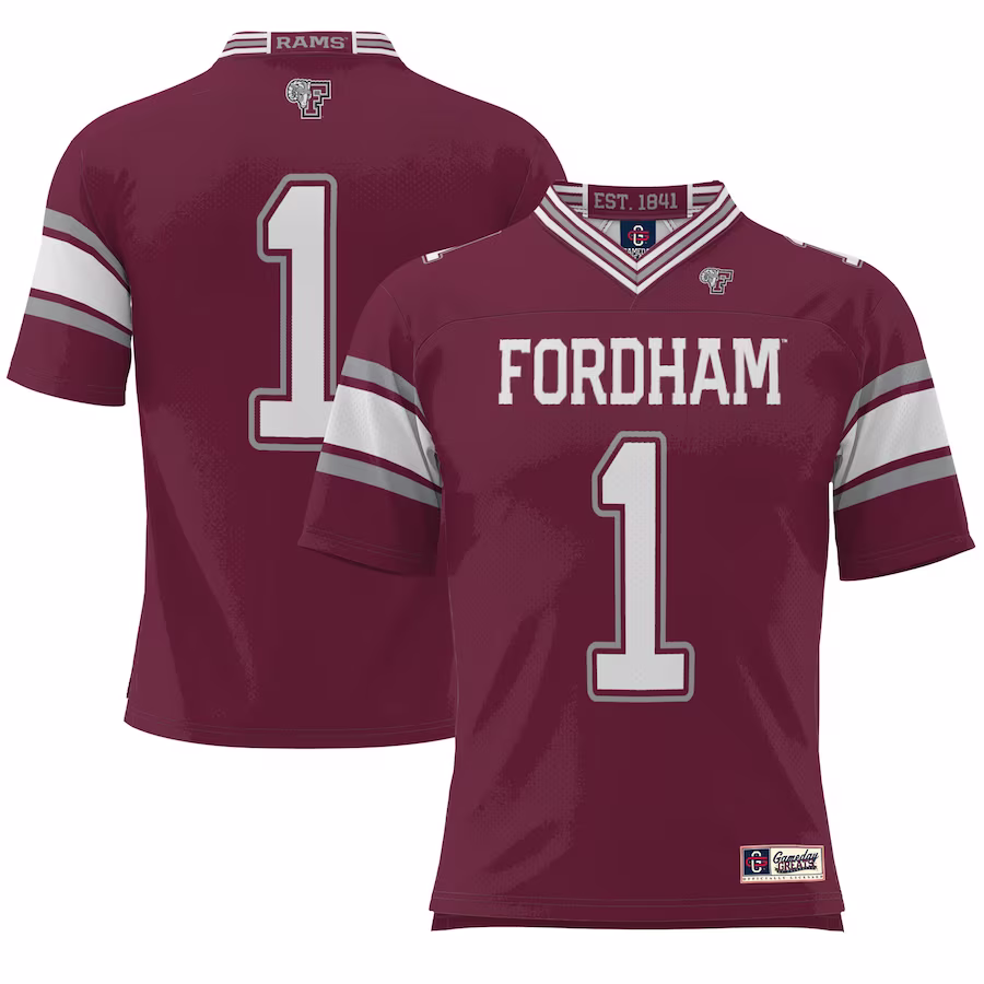 #1 Fordham Rams GameDay Greats Endzone Football Jersey - Maroon - Jersey