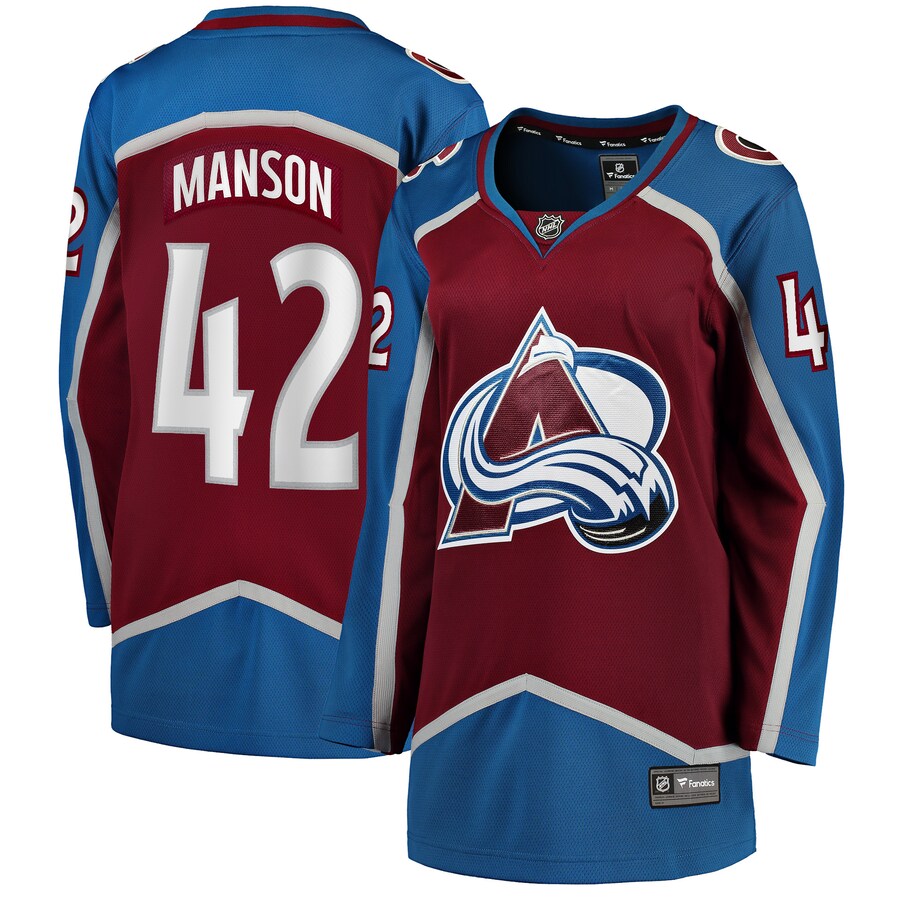 Women's Colorado Avalanche Josh Manson Fanatics Branded Burgundy Home Breakaway Player Jersey - Jersey