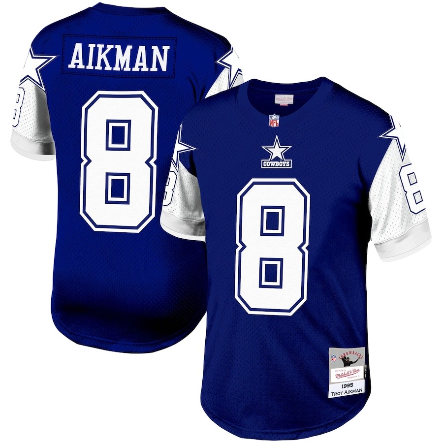 Men's Dallas Cowboys Troy Aikman Mitchell & Ness Navy Legacy Replica Jersey - Jersey