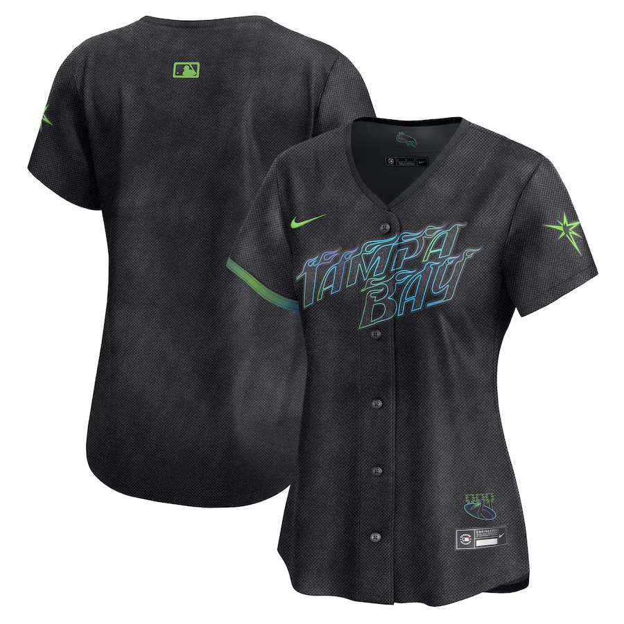 Women's Tampa Bay Rays Nike Charcoal 2024 City Connect Limited Jersey - Jersey