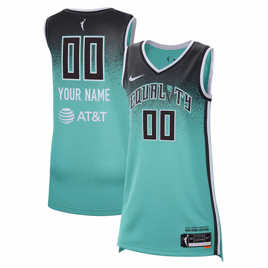 Unisex New York Liberty Nike Mint 2023 Rebel Edition Custom Victory Player Jersey - Jersey