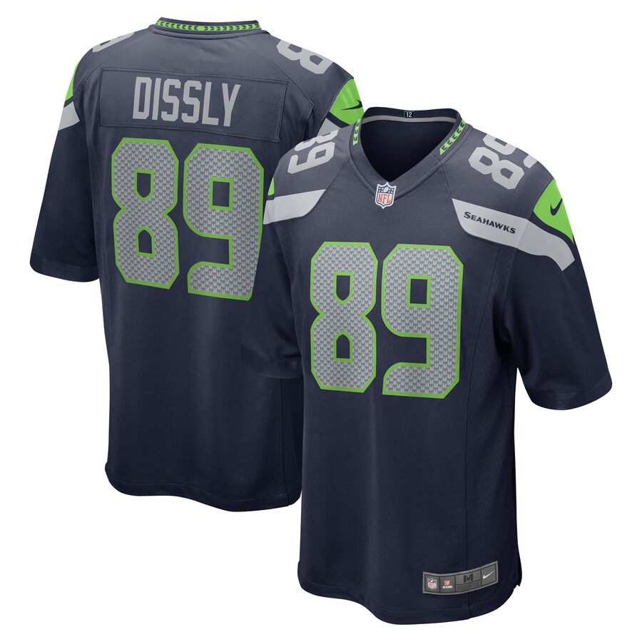 Men's Seattle Seahawks Will Dissly Nike College Navy Game Jersey - Jersey
