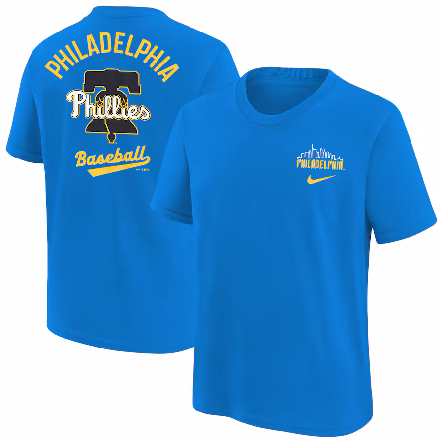 Youth Philadelphia Phillies Nike Blue City Connect T-Shirt - Jersey
