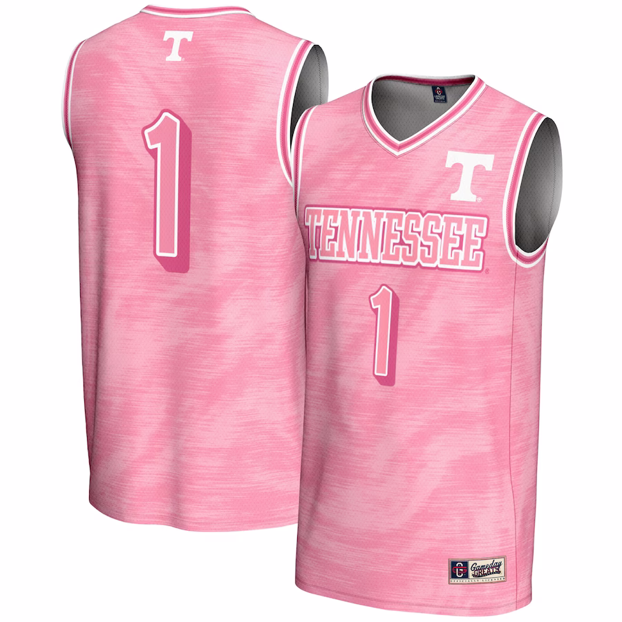 #1 Tennessee Volunteers GameDay Greats Youth Lightweight Basketball Fashion Jersey - Pink - Jersey