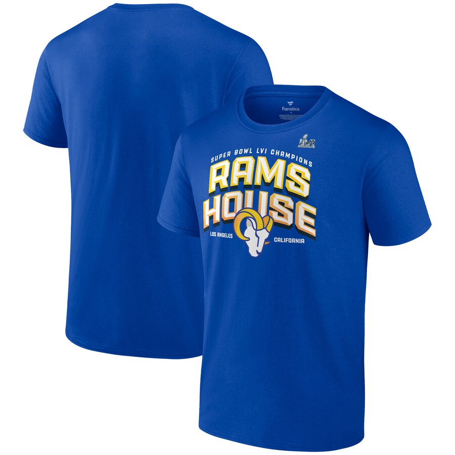 Men's Los Angeles Rams Fanatics Royal Super Bowl LVI Champions Running Back Hometown T-Shirt - Jersey