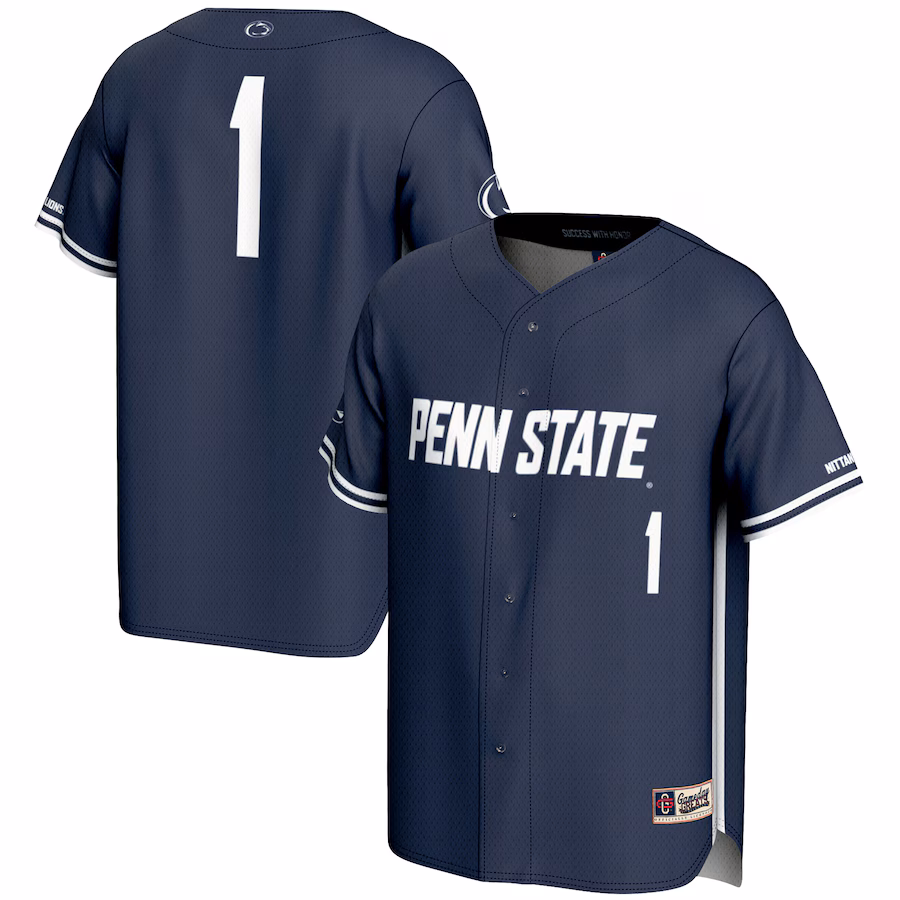Youth GameDay Greats #1 Navy Penn State Nittany Lions Lightweight Baseball Fashion Jersey - Jersey