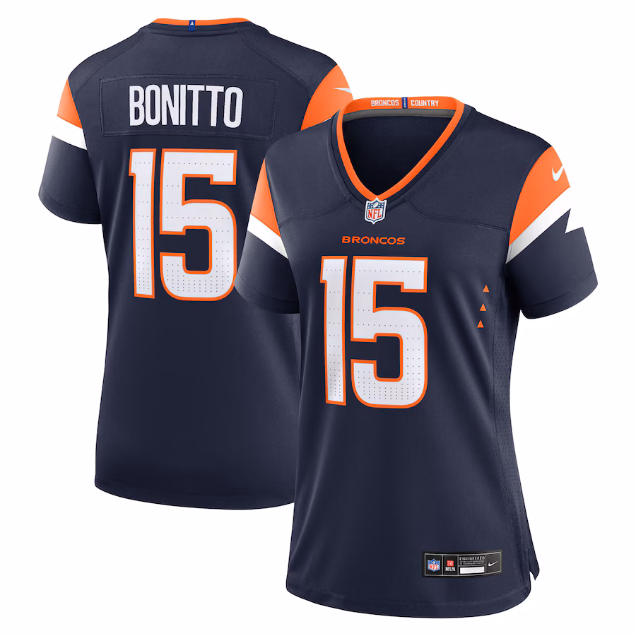 Women's Denver Broncos Nik Bonitto Nike Navy Alternate Game Jersey - Jersey