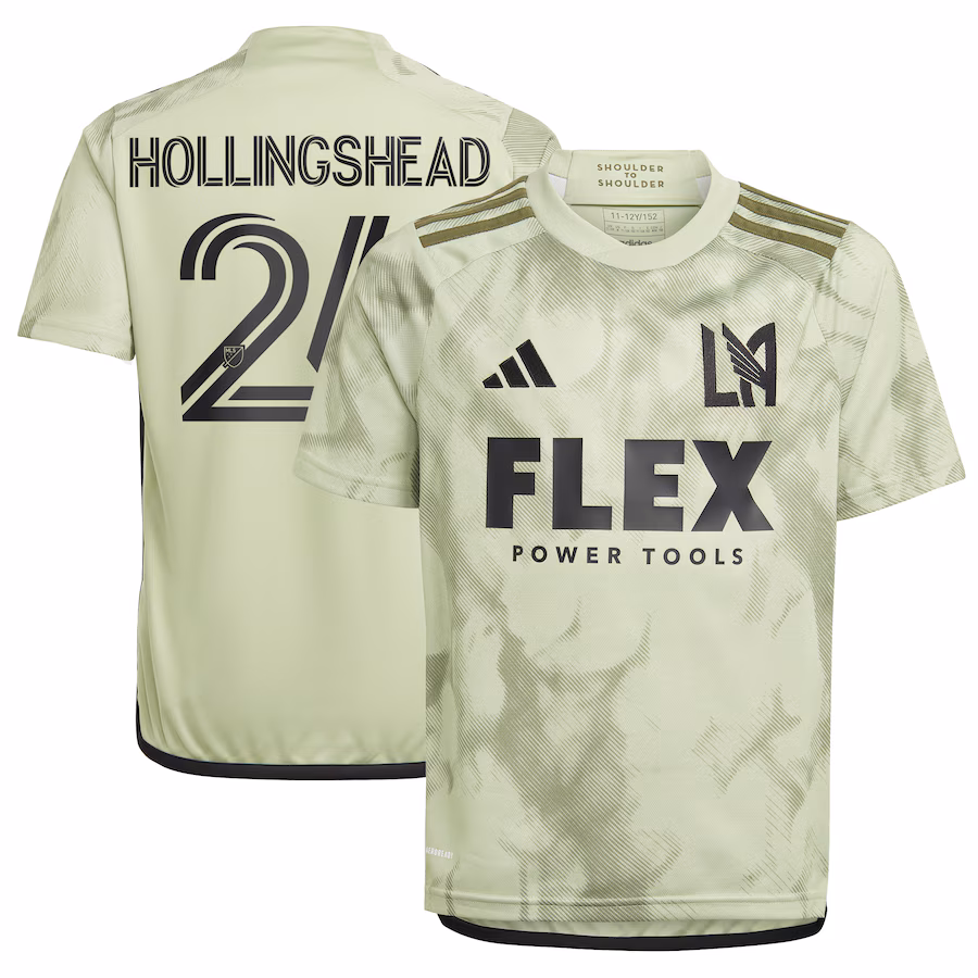 Youth LAFC Ryan Hollingshead adidas Green 2024 Smokescreen Replica Player Jersey - Jersey