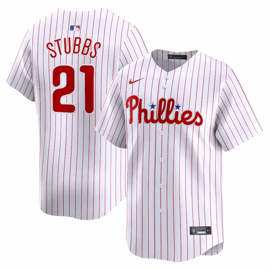 Men's Philadelphia Phillies Garrett Stubbs Nike White Home Limited Player Jersey - Jersey