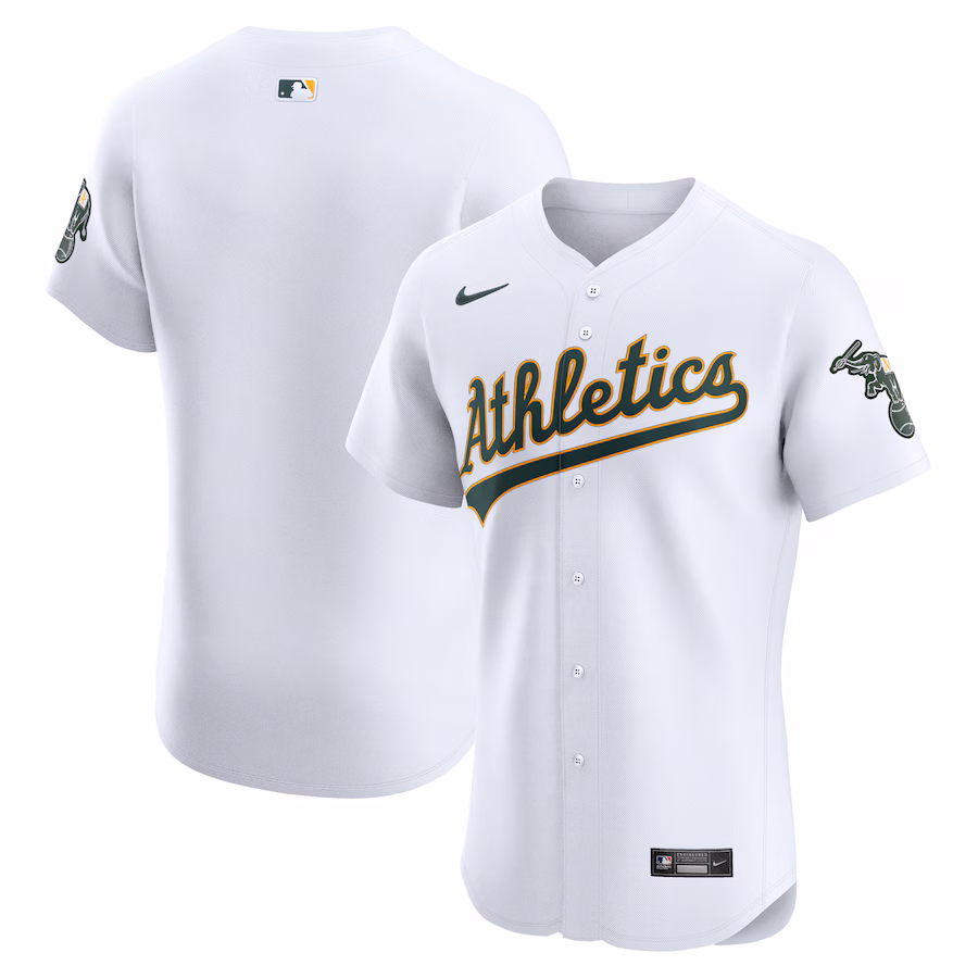 Men's Athletics Nike White Home Elite Jersey - Jersey