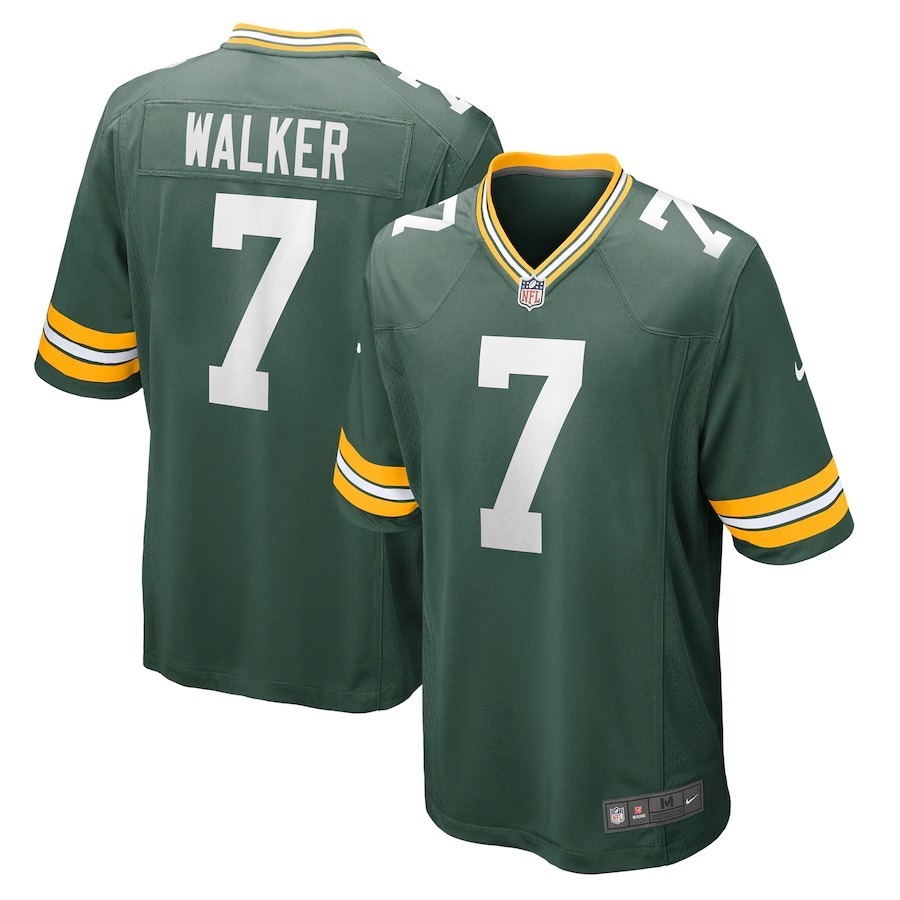 Men's Green Bay Packers Quay Walker Nike Green Player Game Jersey - Jersey