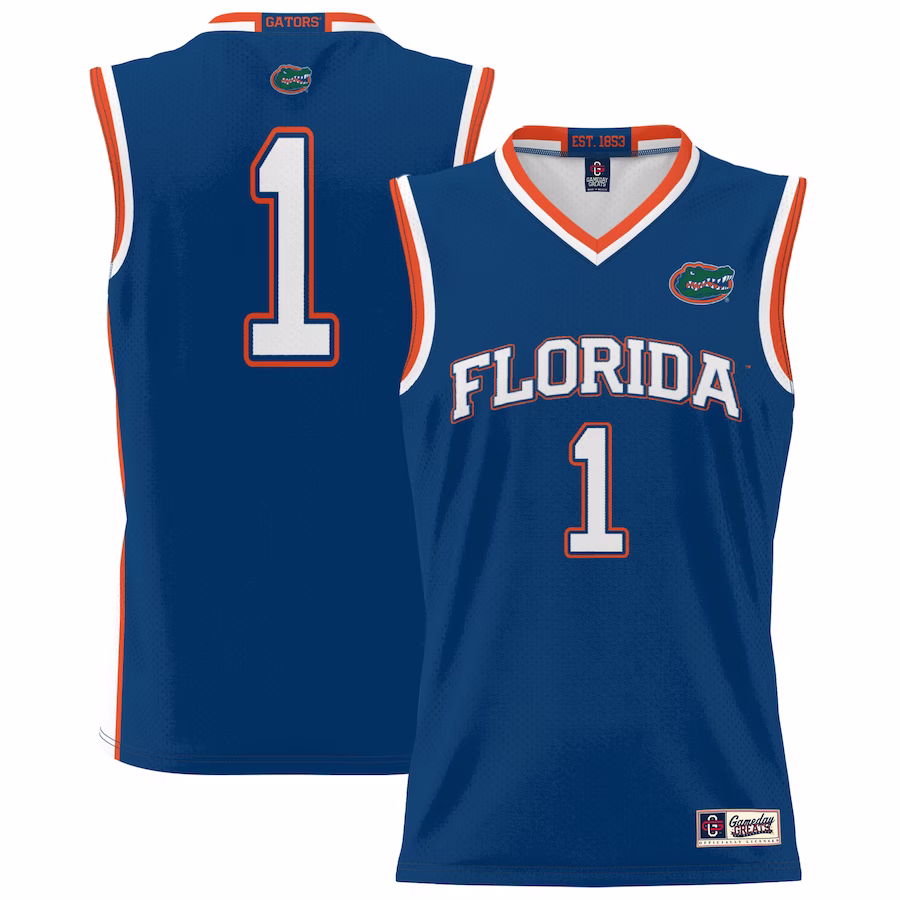 #1 Florida Gators GameDay Greats Unisex Lightweight Basketball Jersey - Royal - Jersey