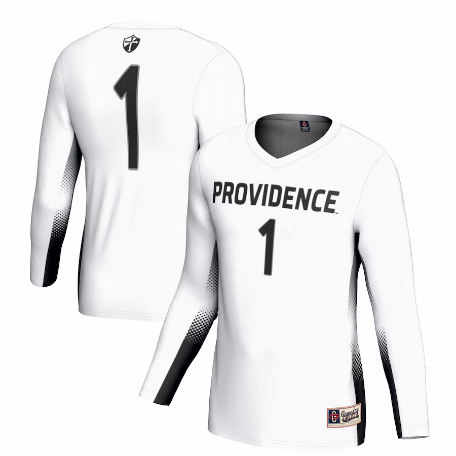 Youth GameDay Greats #1 White Providence Friars Lightweight Women's Volleyball Jersey - Jersey