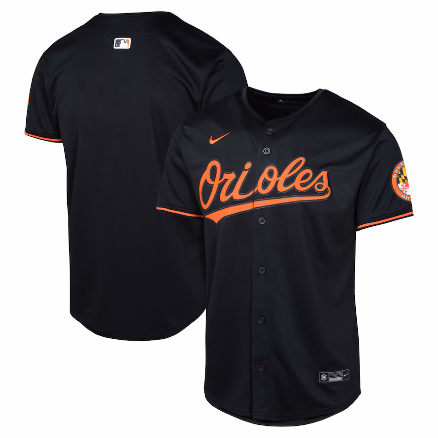 Youth Baltimore Orioles Nike Black Alternate Limited Jersey - Jersey