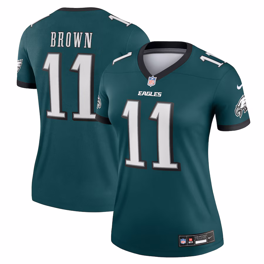 Women's Philadelphia Eagles A.J. Brown Nike Midnight Green Legend Jersey - Jersey