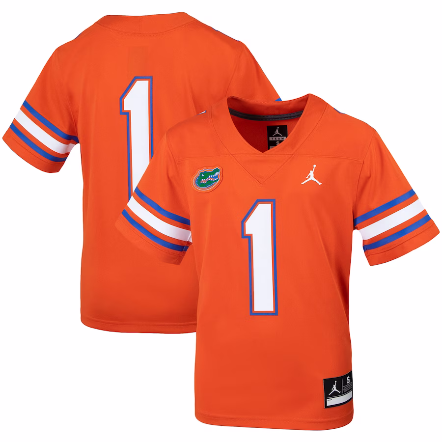 #1 Florida Gators Jordan Brand Youth Untouchable Football Jersey - Orange - Jersey