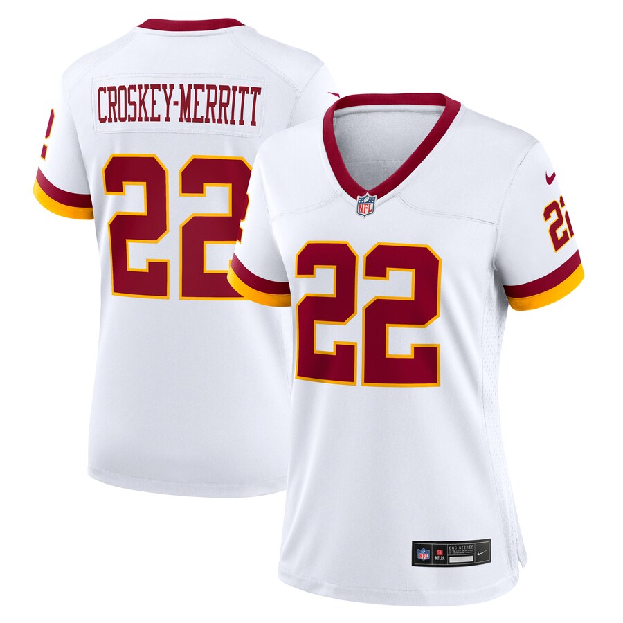 Women's Washington Commanders Jacory Croskey-Merritt Nike White Game Super Bowl Era Jersey - Jersey