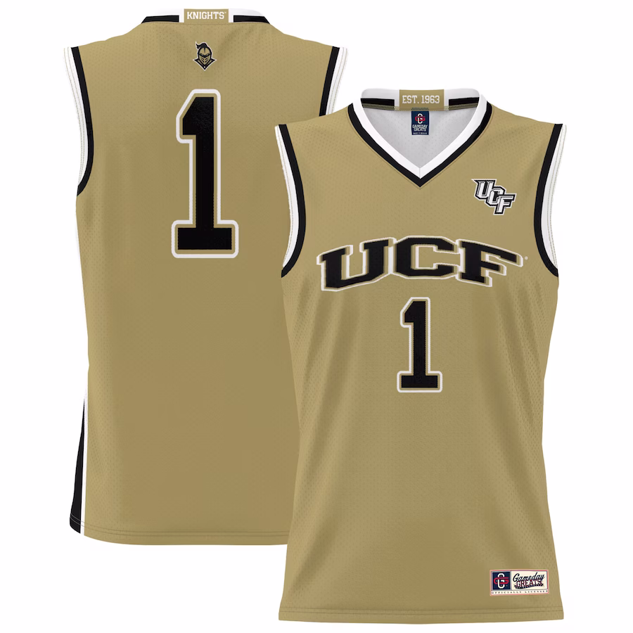 #1 UCF Knights GameDay Greats Youth Lightweight Basketball Jersey - Gold - Jersey