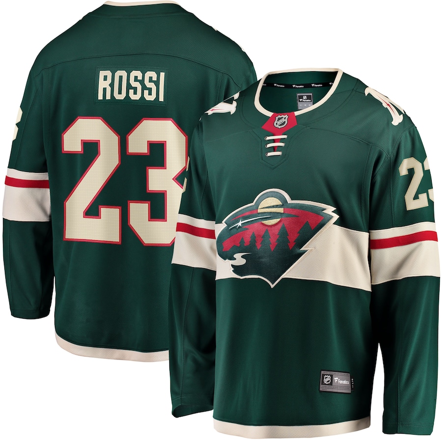 Men's Minnesota Wild Marco Rossi Fanatics Green Home Breakaway Player Jersey - Jersey