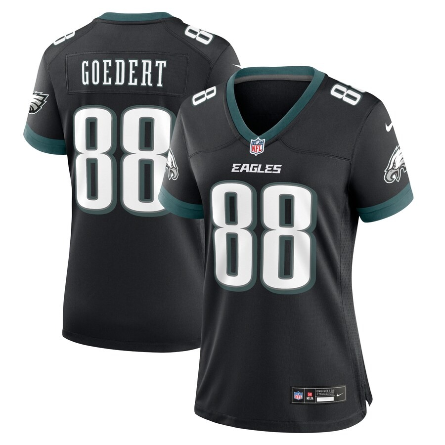 Women's Philadelphia Eagles Dallas Goedert Nike Black Alternate Game Jersey - Jersey