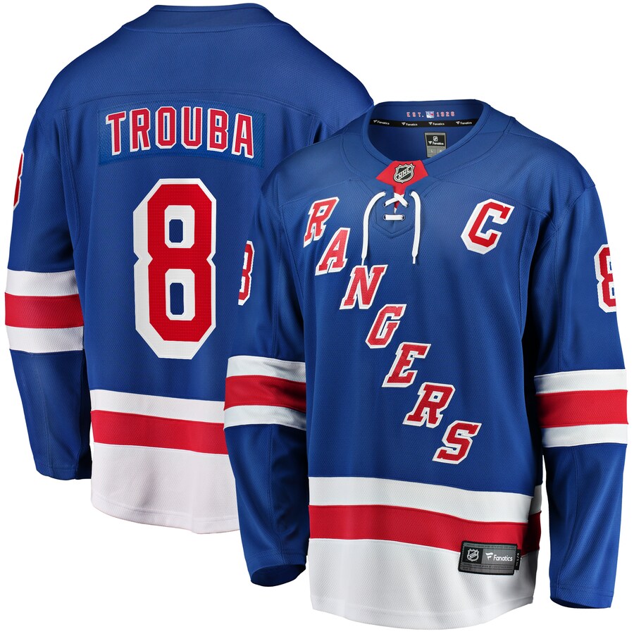 Men's New York Rangers Jacob Trouba Fanatics Branded Blue Home Breakaway Jersey - Jersey