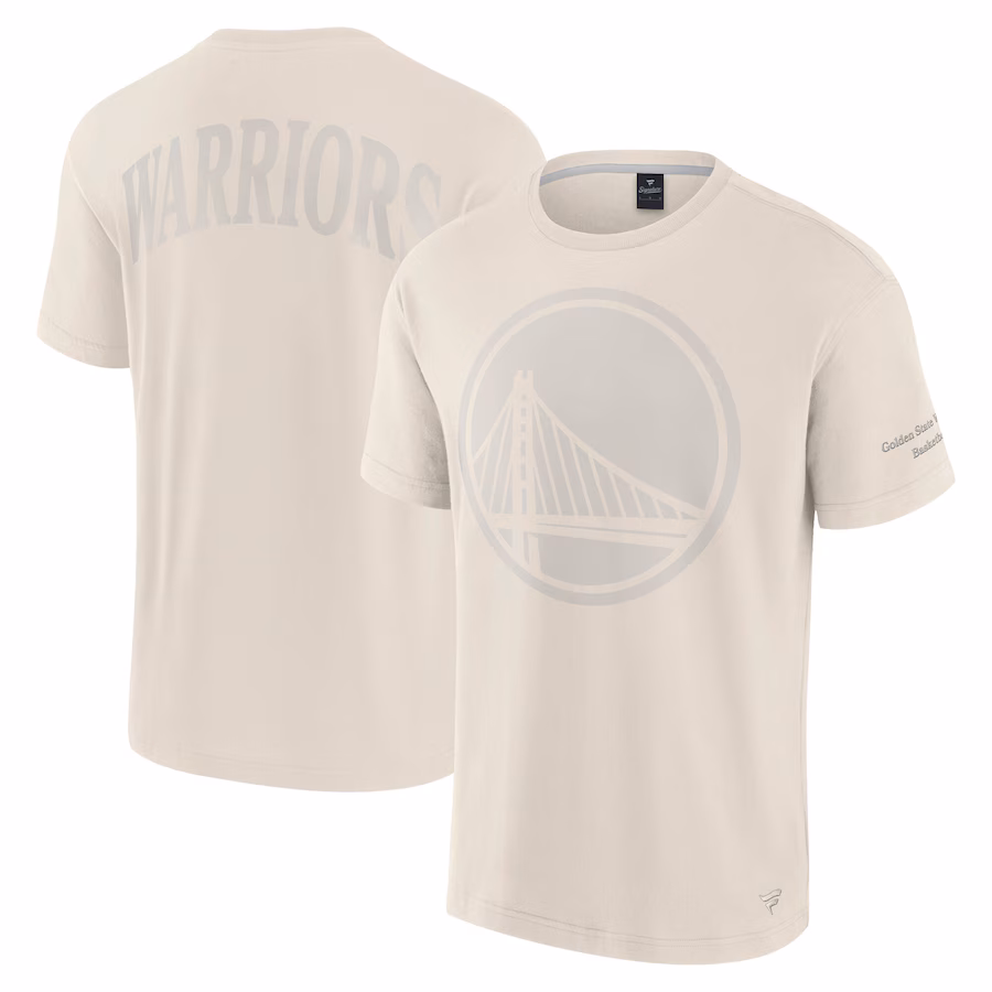 Men's Golden State Warriors Fanatics Cream Elements Iconic T-Shirt - Jersey