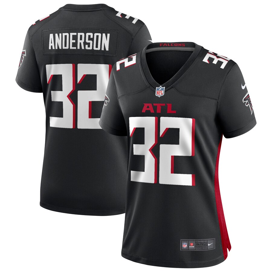 Women's Atlanta Falcons Jamal Anderson Nike Black Game Retired Player Jersey - Jersey