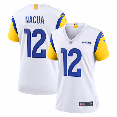 Women's Los Angeles Rams Puka Nacua Nike White Game Player Jersey - Jersey