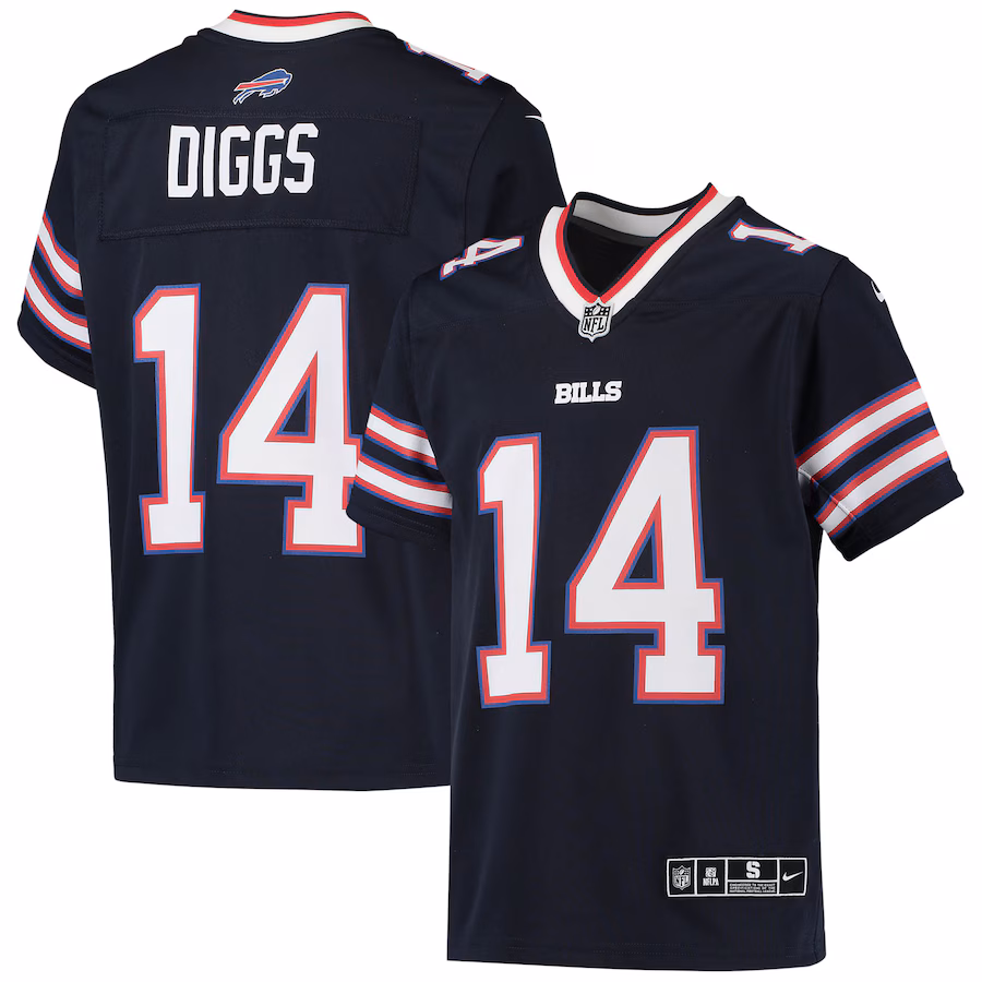Youth Buffalo Bills Stefon Diggs Nike Navy Inverted Team Game Jersey - Jersey