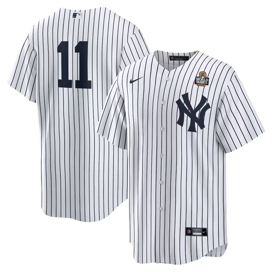 Men's New York Yankees Anthony Volpe Nike White 2024 World Series Home Replica Player Jersey - Jersey