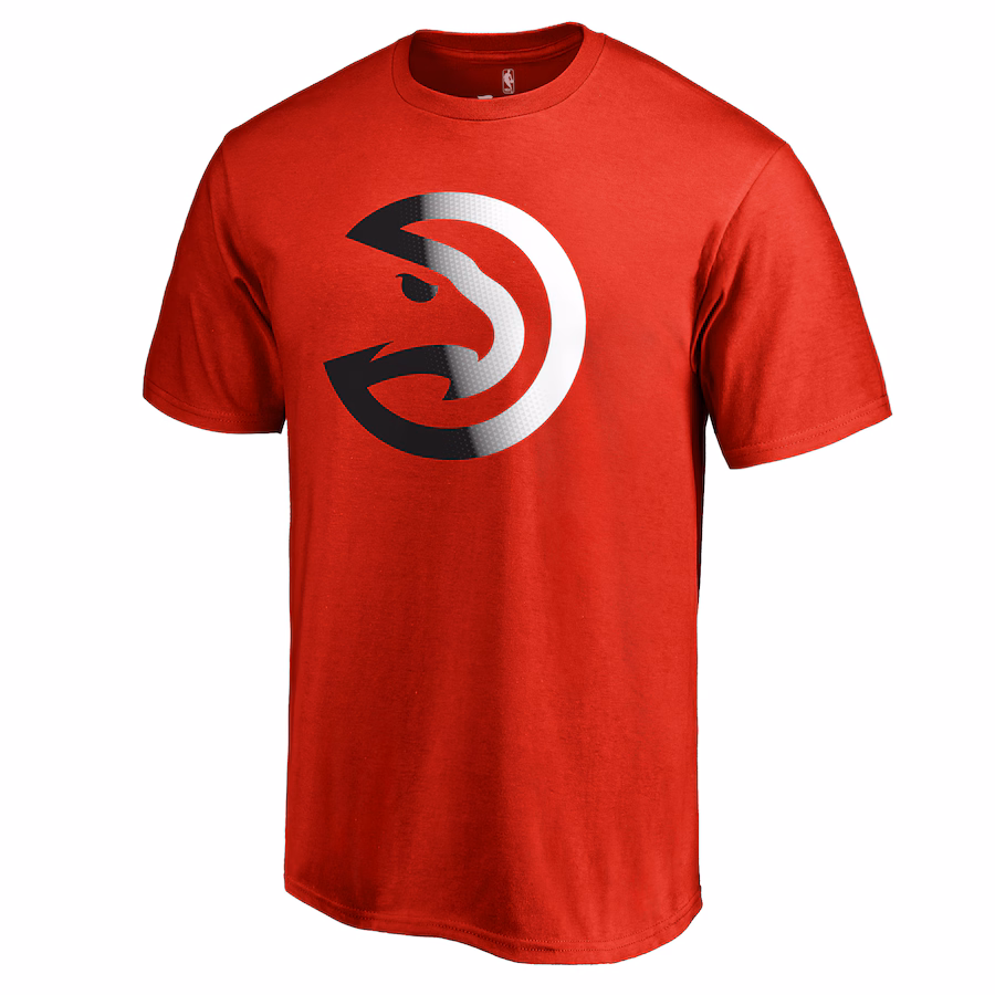 Men's Atlanta Hawks Red Gradient Logo T-Shirt - Jersey