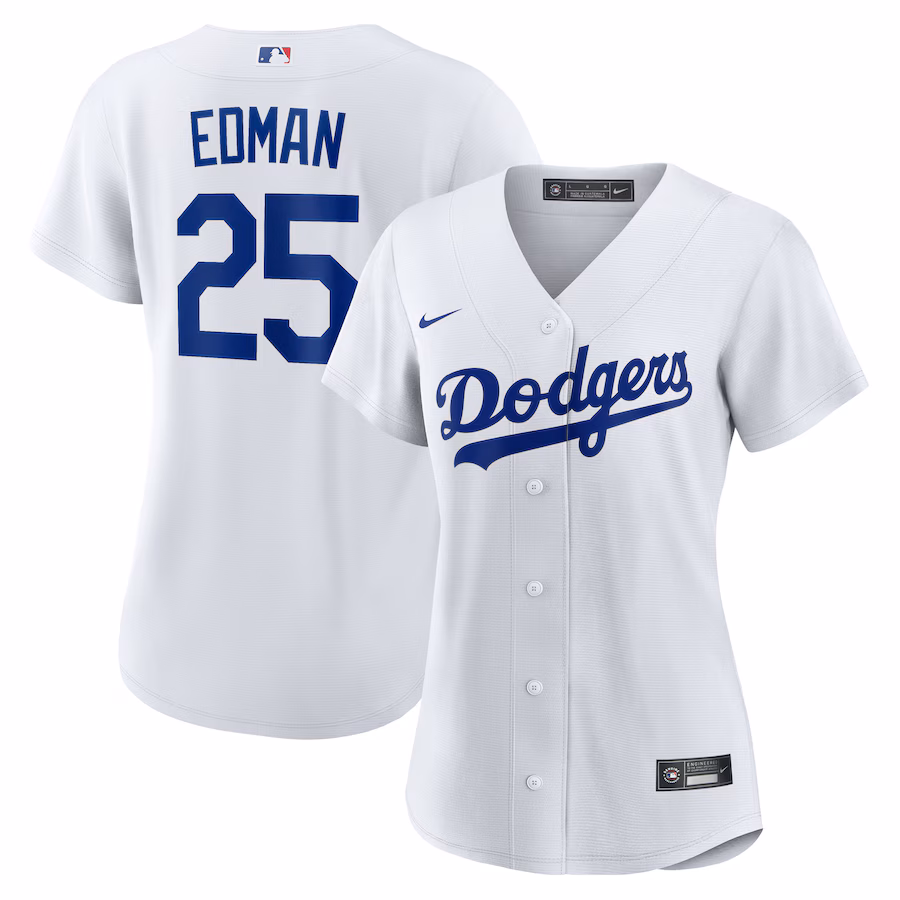 Women's Los Angeles Dodgers Tommy Edman Nike White Home Replica Jersey - Jersey