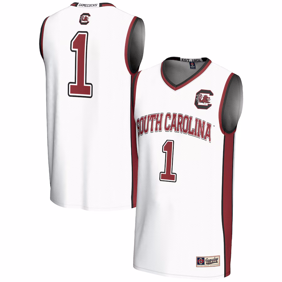 Unisex GameDay Greats #1 White South Carolina Gamecocks Lightweight Basketball Jersey - Jersey