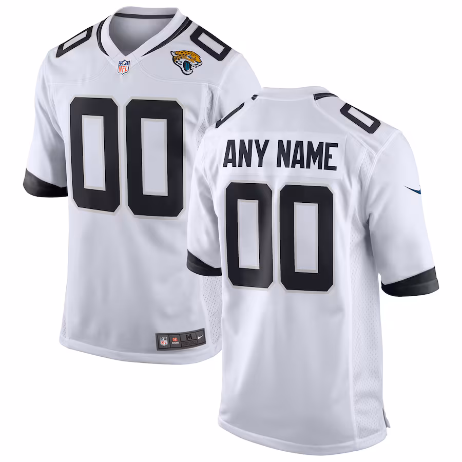 Youth Jacksonville Jaguars Nike White Custom Game Jersey - Jersey