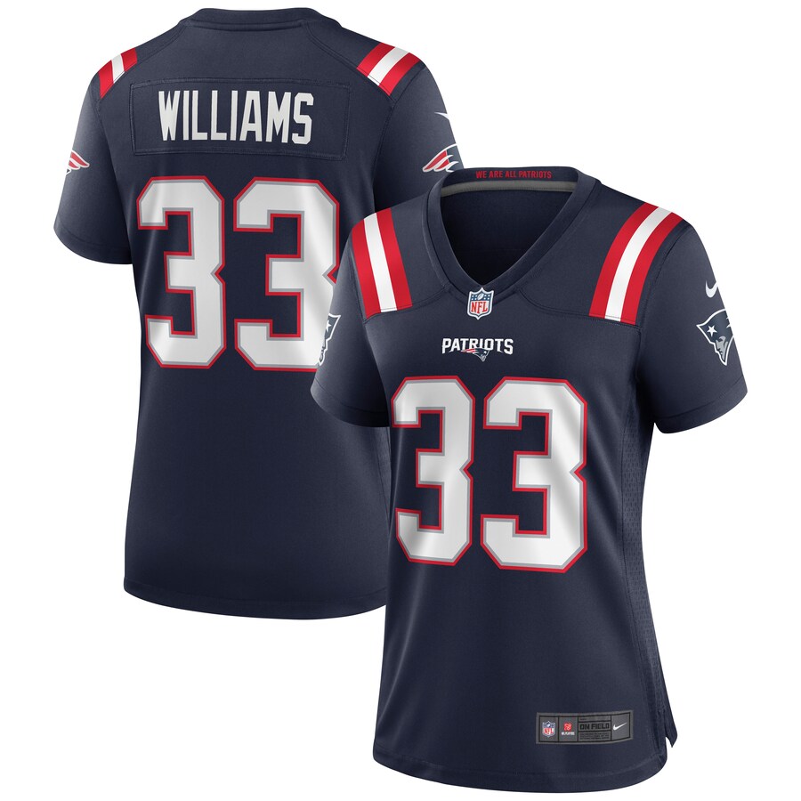 Women's New England Patriots Joejuan Williams Nike Navy Game Jersey - Jersey
