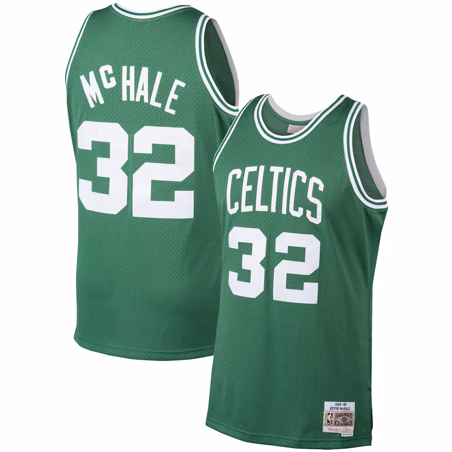 Men's Boston Celtics Kevin McHale Mitchell & Ness Kelly Green 1985/86 Hardwood Classics Swingman Jersey - Jersey