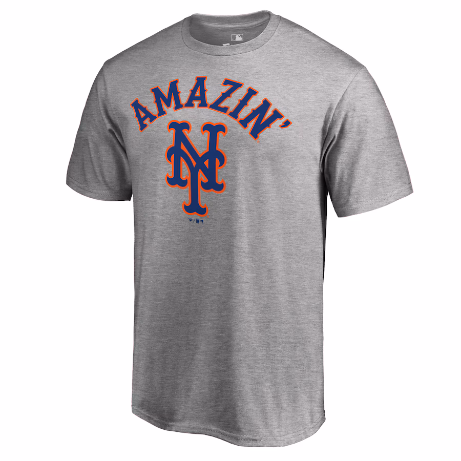 Men's New York Mets Ash Amazin Hometown T-Shirt - Jersey