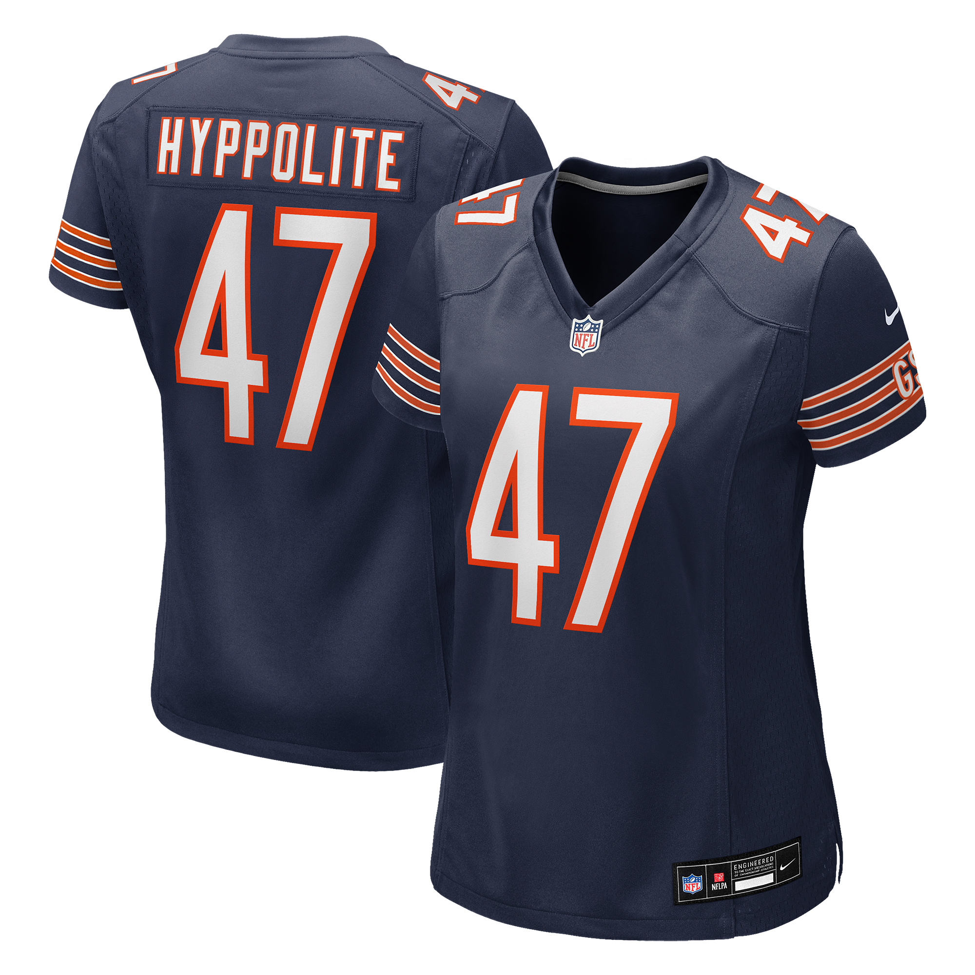 Women's Chicago Bears Ruben Hyppolite II Nike Navy Team Game Jersey - Jersey