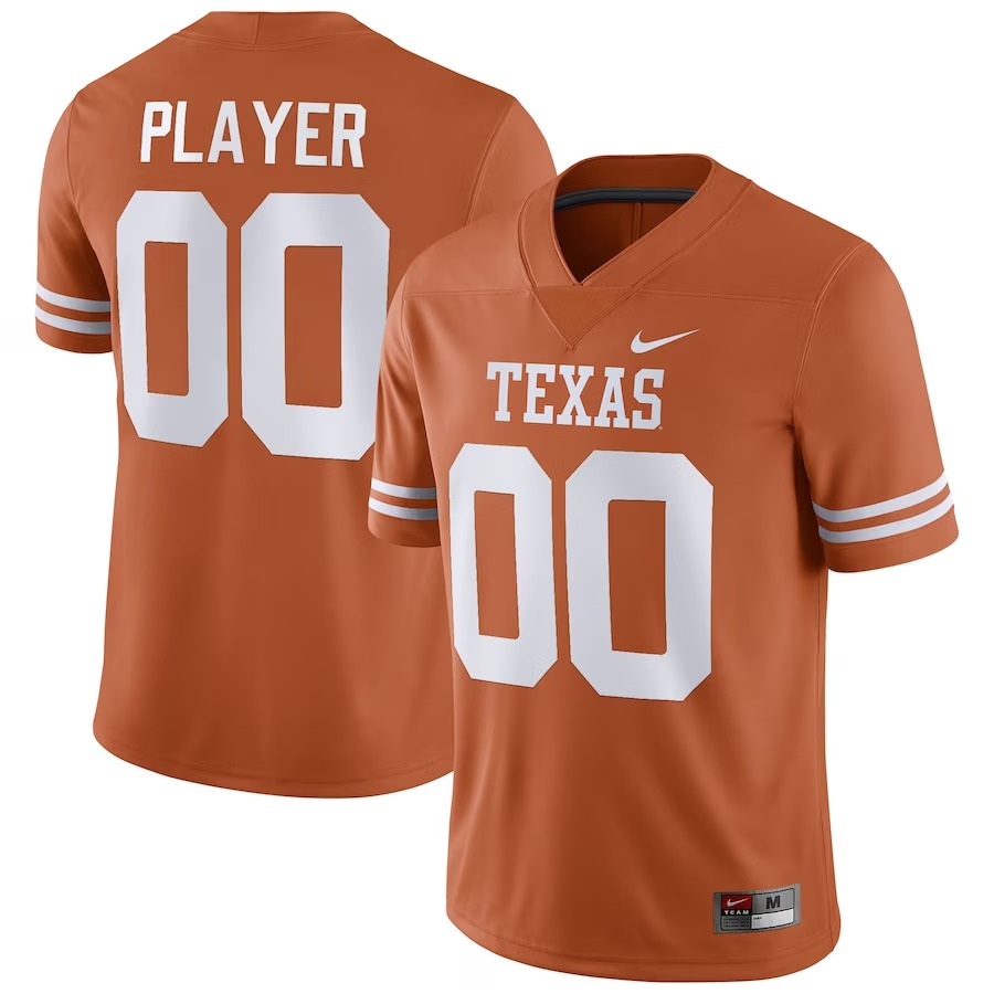 Texas Longhorns Nike Pick-A-Player NIL Replica Football Jersey - Texas Orange - Jersey
