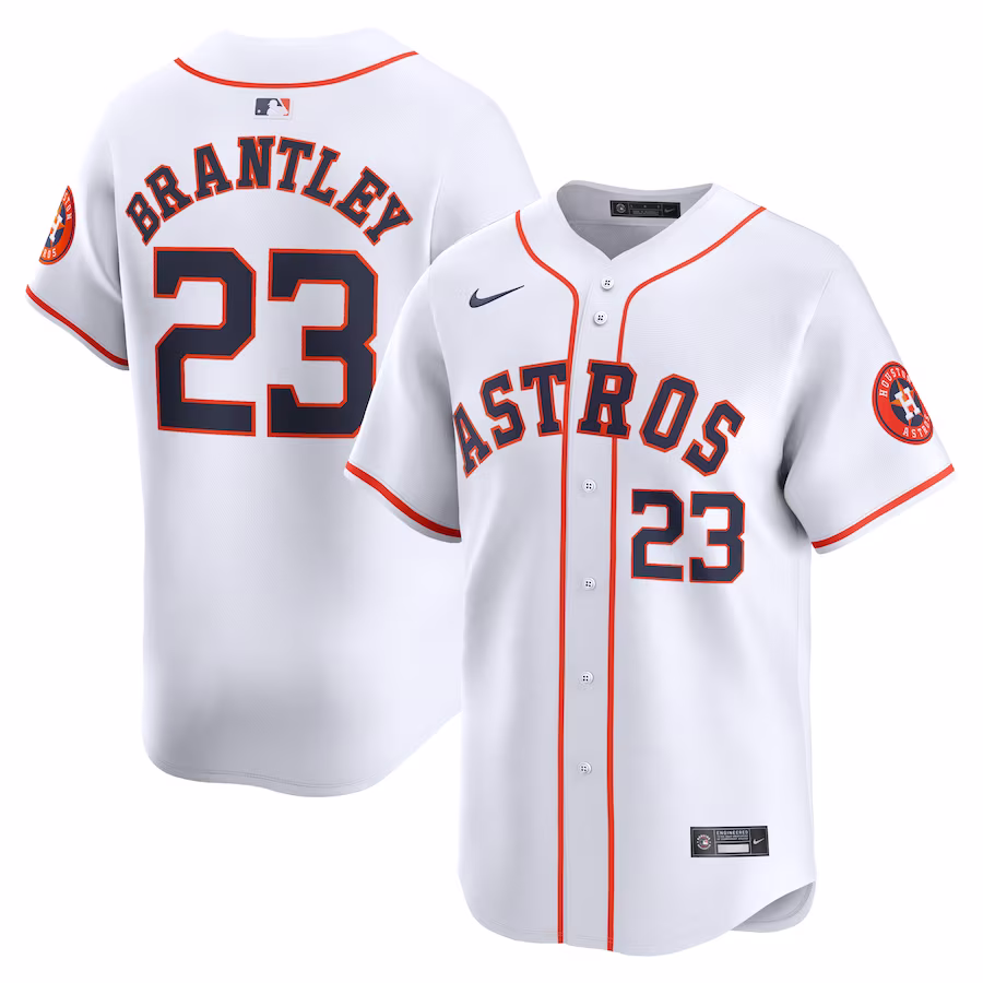 Men's Houston Astros Michael Brantley Nike White Home Limited Player Jersey - Jersey