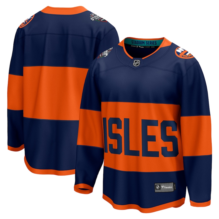 Men's New York Islanders Fanatics Navy 2024 NHL Stadium Series Breakaway Jersey - Jersey