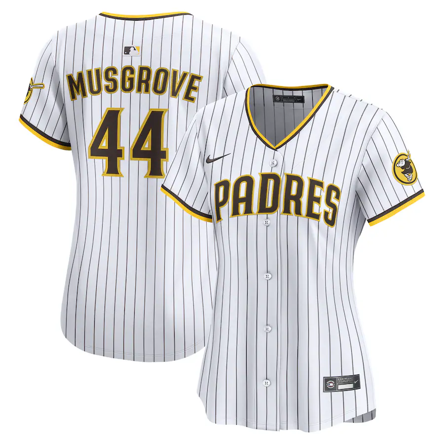 Women's San Diego Padres Joe Musgrove Nike White Home Limited Jersey - Jersey