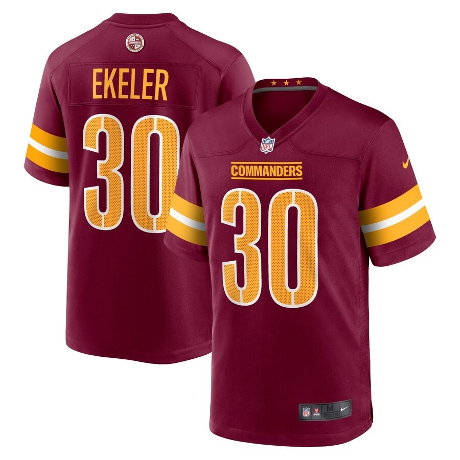 Men's Washington Commanders Austin Ekeler Nike Burgundy Game Player Jersey - Jersey