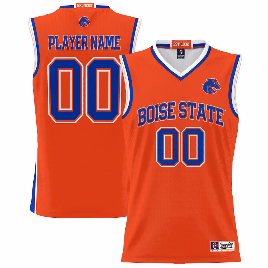 Boise State Broncos GameDay Greats Youth NIL Pick-A-Player Lightweight Basketball Jersey - Orange - Jersey
