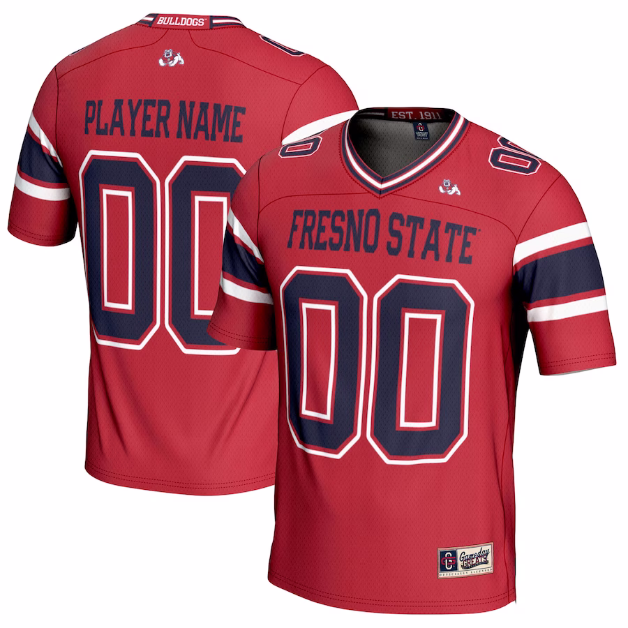 Fresno State Bulldogs GameDay Greats Youth NIL Pick-A-Player Football Jersey - Red - Jersey